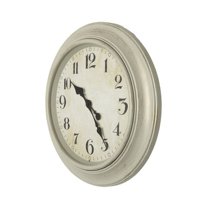 Reloj de pared Lamba blanco de 46cm, detalle de las agujas retro, Fabrilamp.