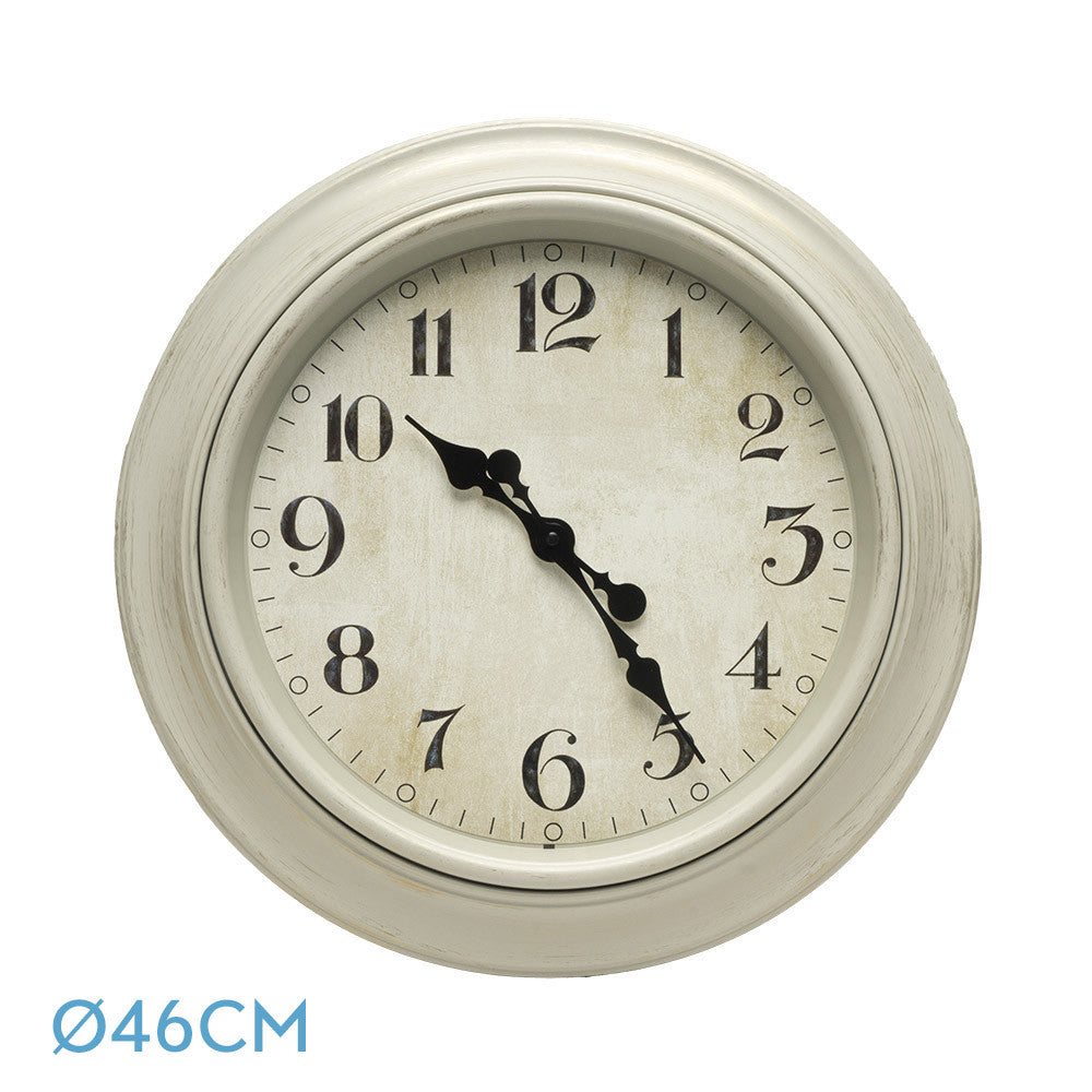 Reloj de Pared Retro Lamba Blanco Fabrilamp / Abrila 192410001
