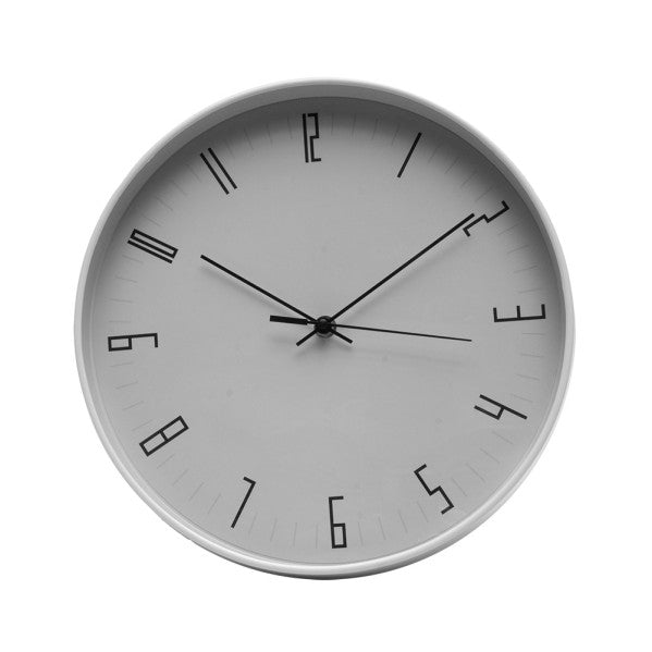 Reloj de Pared Lemur 30 cm Movimiento Continuo Gris Fabrilamp - vista principal | Fabrilamp / Abrila