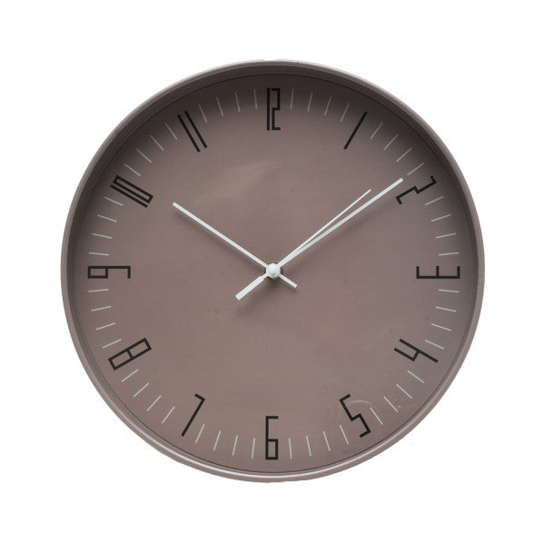 Reloj de Pared Lemur 30 cm Movimiento Continuo Marrón Fabrilamp - vista principal | Fabrilamp / Abrila