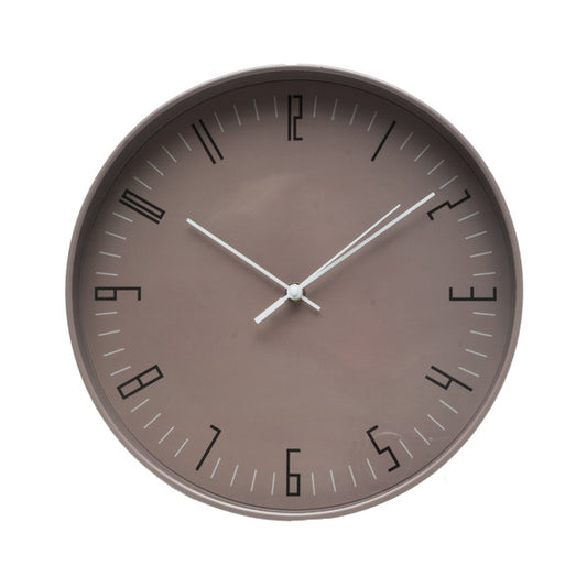 Reloj de Pared Lemur 30 cm Movimiento Continuo Marrón Fabrilamp - vista principal | Fabrilamp / Abrila