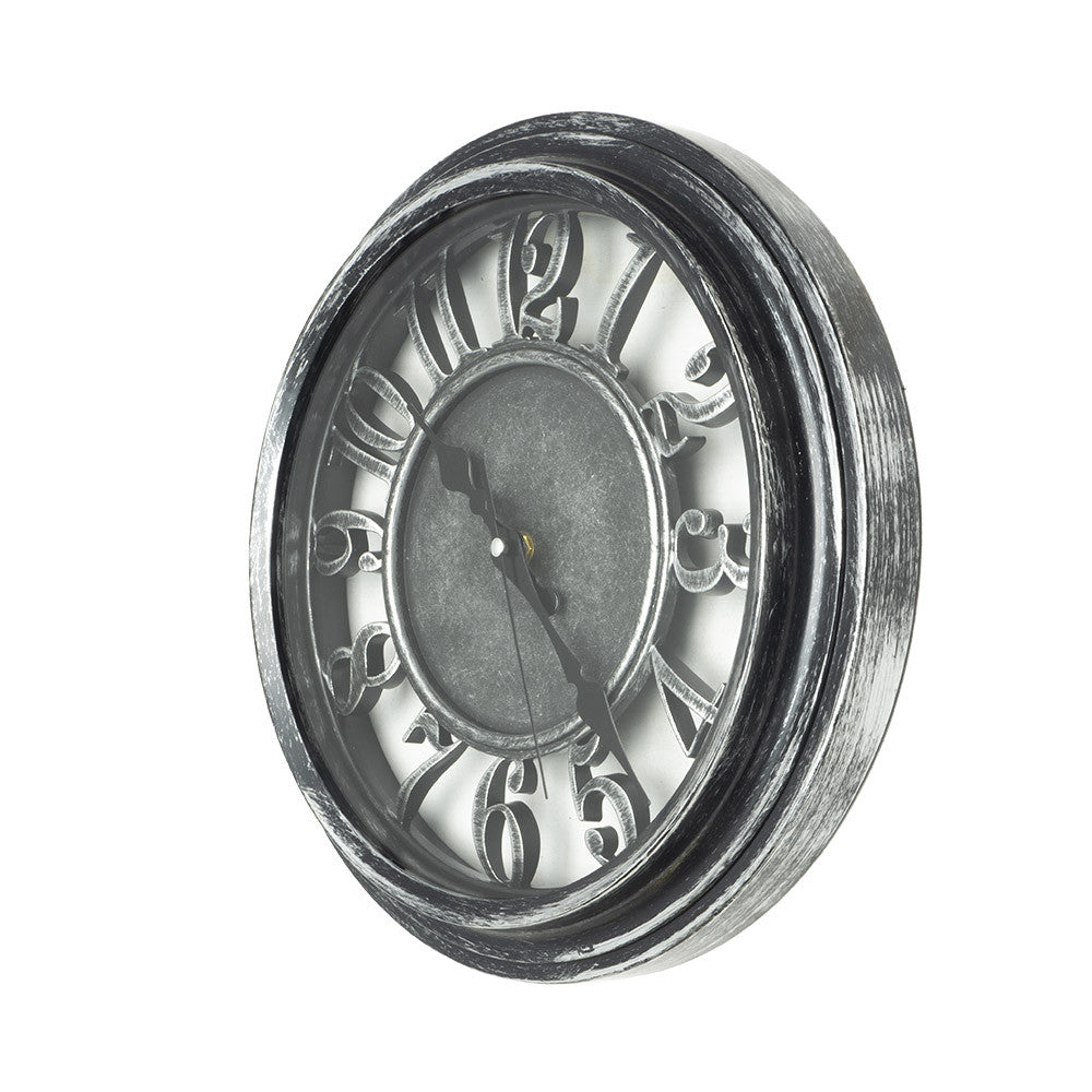 Reloj Limbo fabricado en Cristal color Negro/Plata