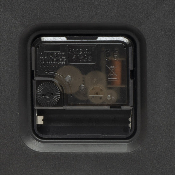 Reloj de pared Limbo Negro/Plata de 33cm, vista lateral, Fabrilamp