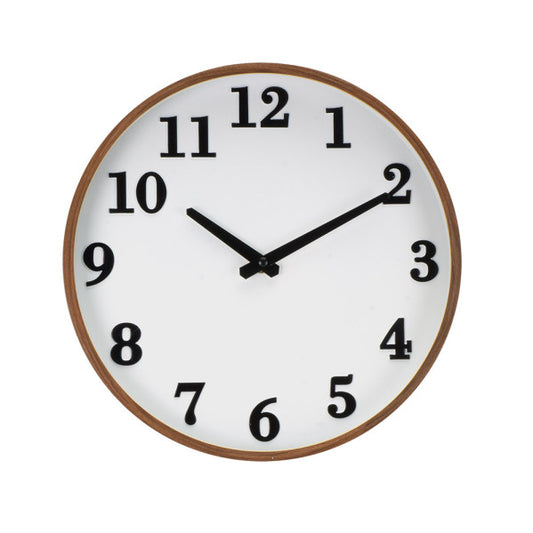 Reloj de Pared Lisbon 30 cm Madera Oscura y Blanco Fabrilamp - vista principal | Fabrilamp / Abrila