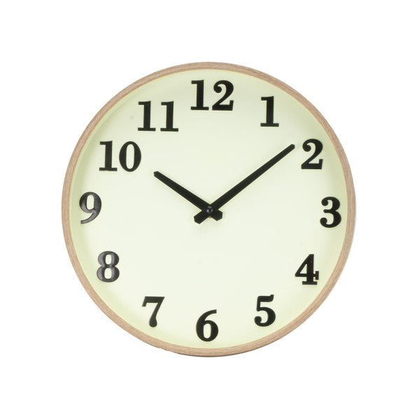 Reloj de Pared Lisbon 30 cm Madera y Vainilla Fabrilamp - vista principal | Fabrilamp / Abrila