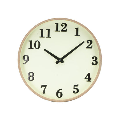 Reloj de Pared Lisbon 30 cm Madera y Vainilla Fabrilamp - vista principal | Fabrilamp / Abrila