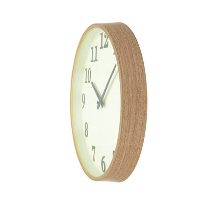 Reloj Lisbon fabricado en cristal color madera y vainilla