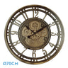 Reloj Pared Mesina Bronce Engranajes Fabrilamp / Abrila 215010012