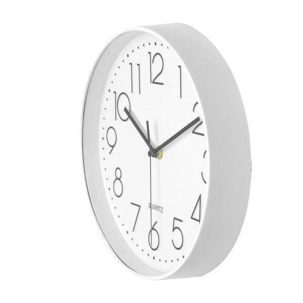 Reloj de pared Minuto Blanco 25cm, detalle de la esfera, Fabrilamp