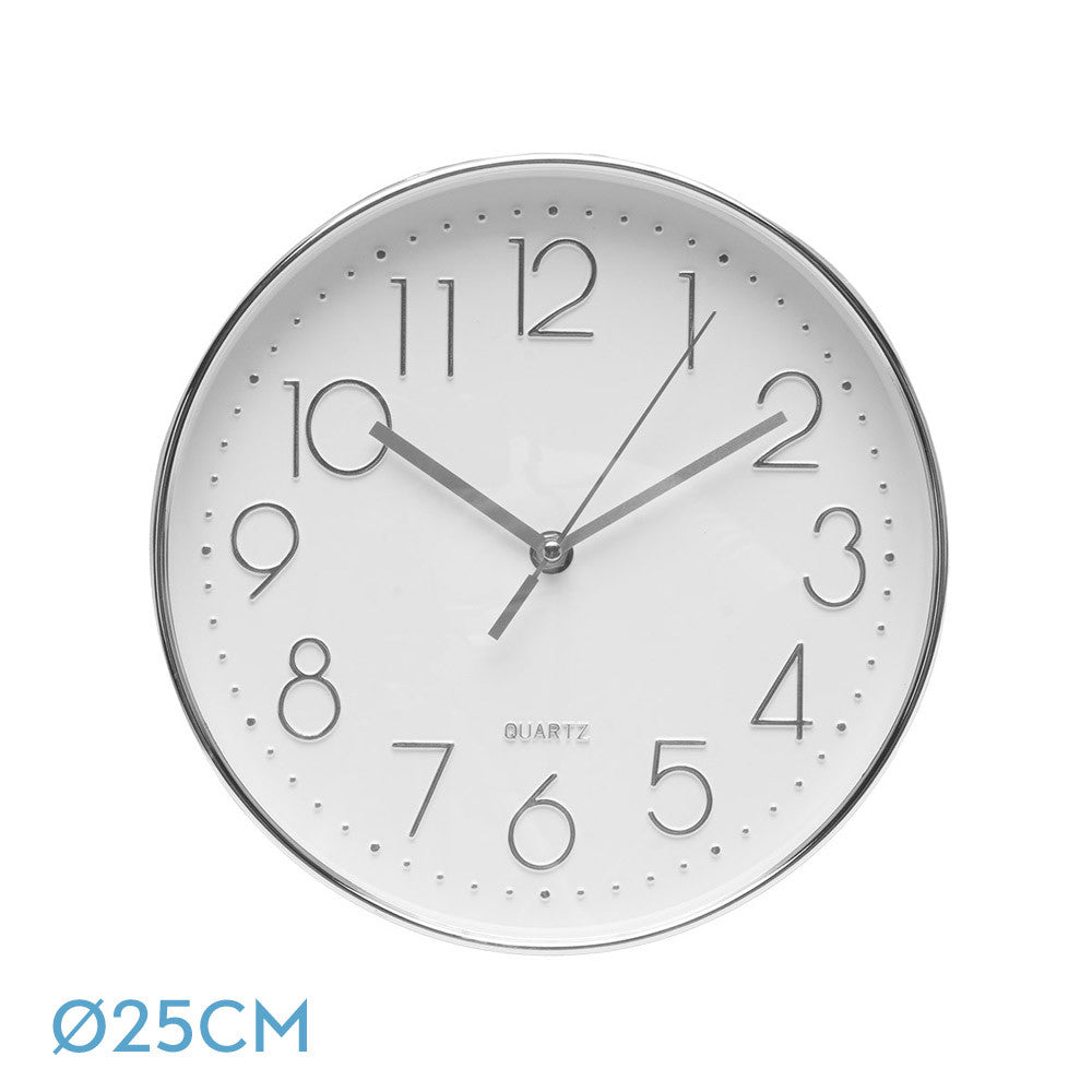 Reloj de Pared Minuto Plata Fabrilamp / Abrila 192110010