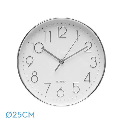 Reloj de Pared Minuto Plata Fabrilamp / Abrila 192110010