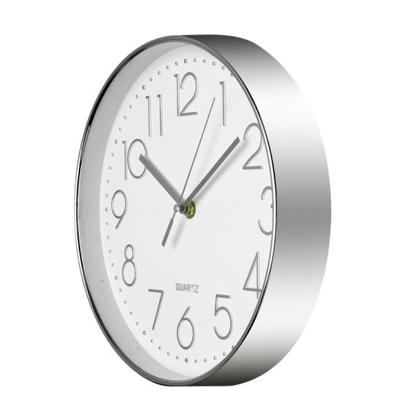 Reloj de Pared Minuto Plata 25cm - Detalle de la esfera