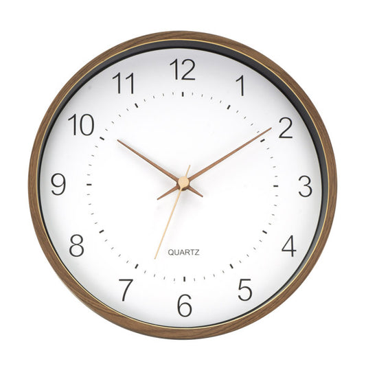 Reloj de Pared Monquey 35 cm Madera Oscura y Blanco Fabrilamp - vista principal | Fabrilamp / Abrila