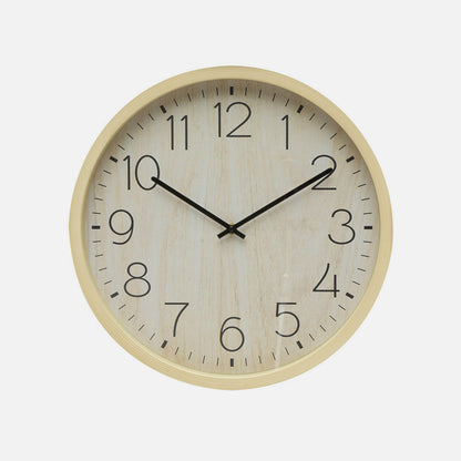 Reloj de pared con movimiento continuo y diseño atemporal