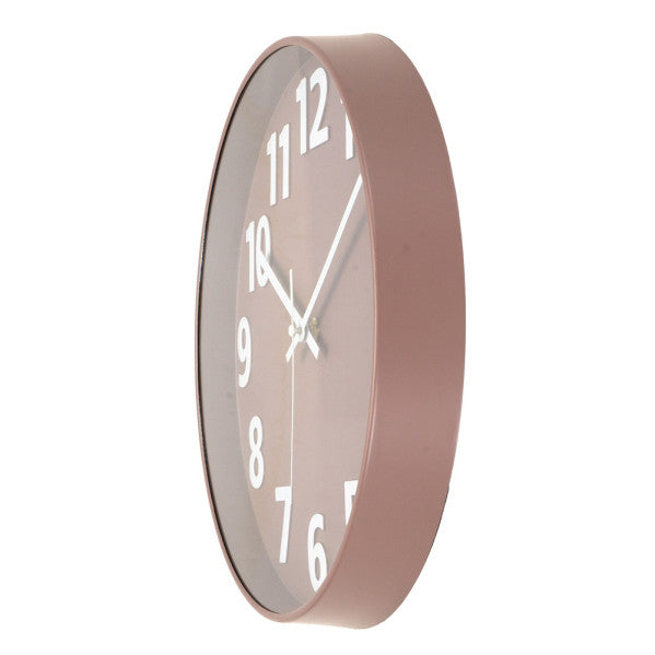 Reloj de Pared Marrón Parrot 30cm - Fabrilamp / Abrila (Ref. 234513002).  Diseño elegante y sencillo, movimiento continuo de cuarzo, cristal y policarbonato. Colección Parrot, LUZGURÚ.
