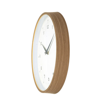 Reloj de Pared Ricoti 30 cm Movimiento Continuo Madera y Blanco Fabrilamp - imagen 2 | Fabrilamp / Abrila