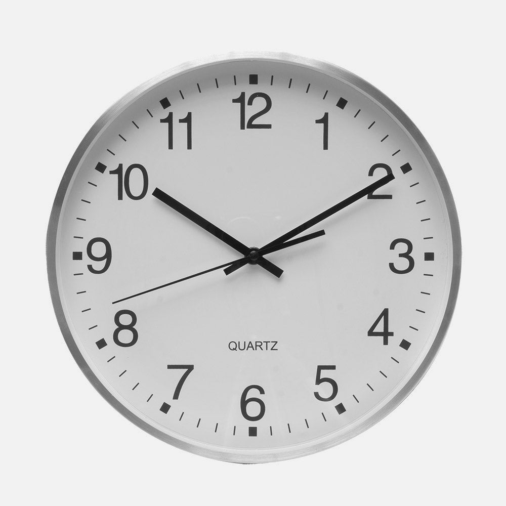 Elegante reloj de pared blanco ideal para cocina