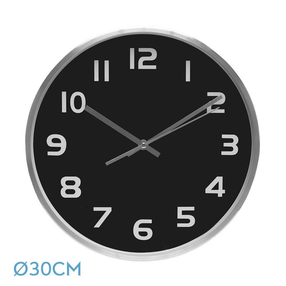 Reloj Pared Team Fabrilamp / Abrila, diseño moderno y silencioso, ref. 191310009