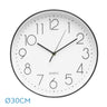 Reloj Pared Tiempo Negro Silencioso Fabrilamp / Abrila 191110009