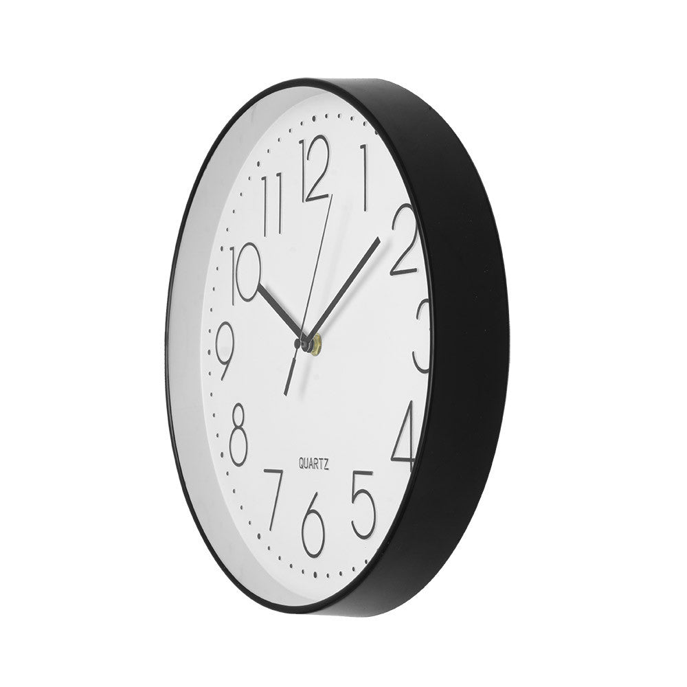 Reloj de pared Tiempo fabricado en Cristal color Negro