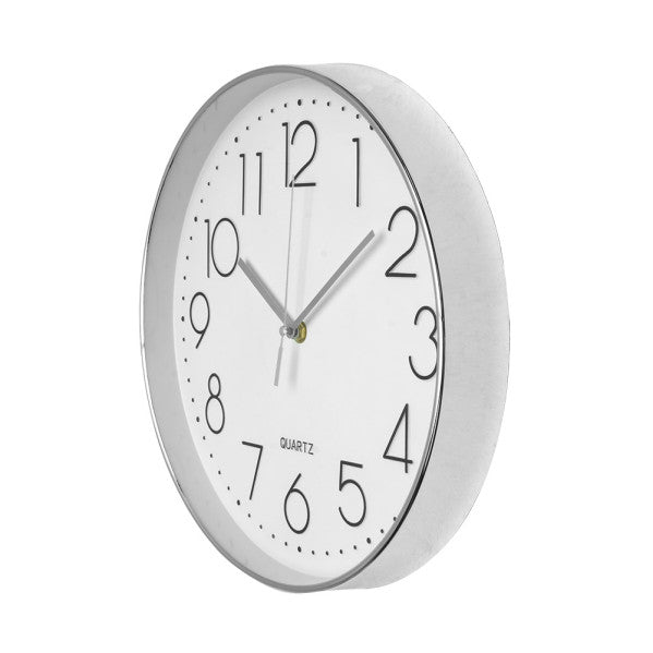 Reloj de pared Tiempo Plata 30cm de Fabrilamp, detalle del mecanismo.