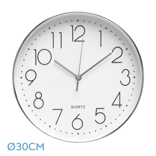 Reloj de Pared Tiempo Plata Fabrilamp / Abrila 191110010
