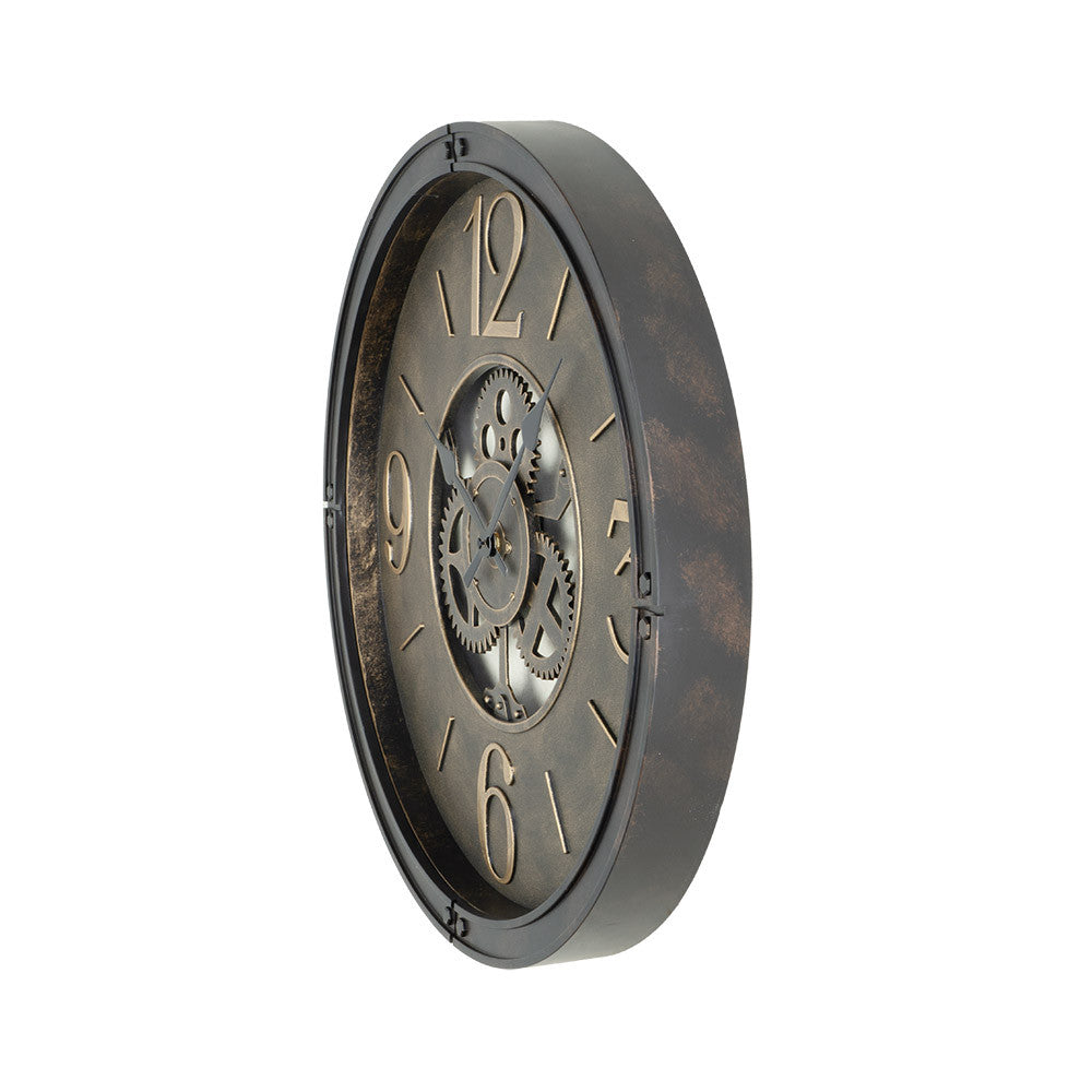 Reloj de pared Torrox fabricado en policarbonato color cuero