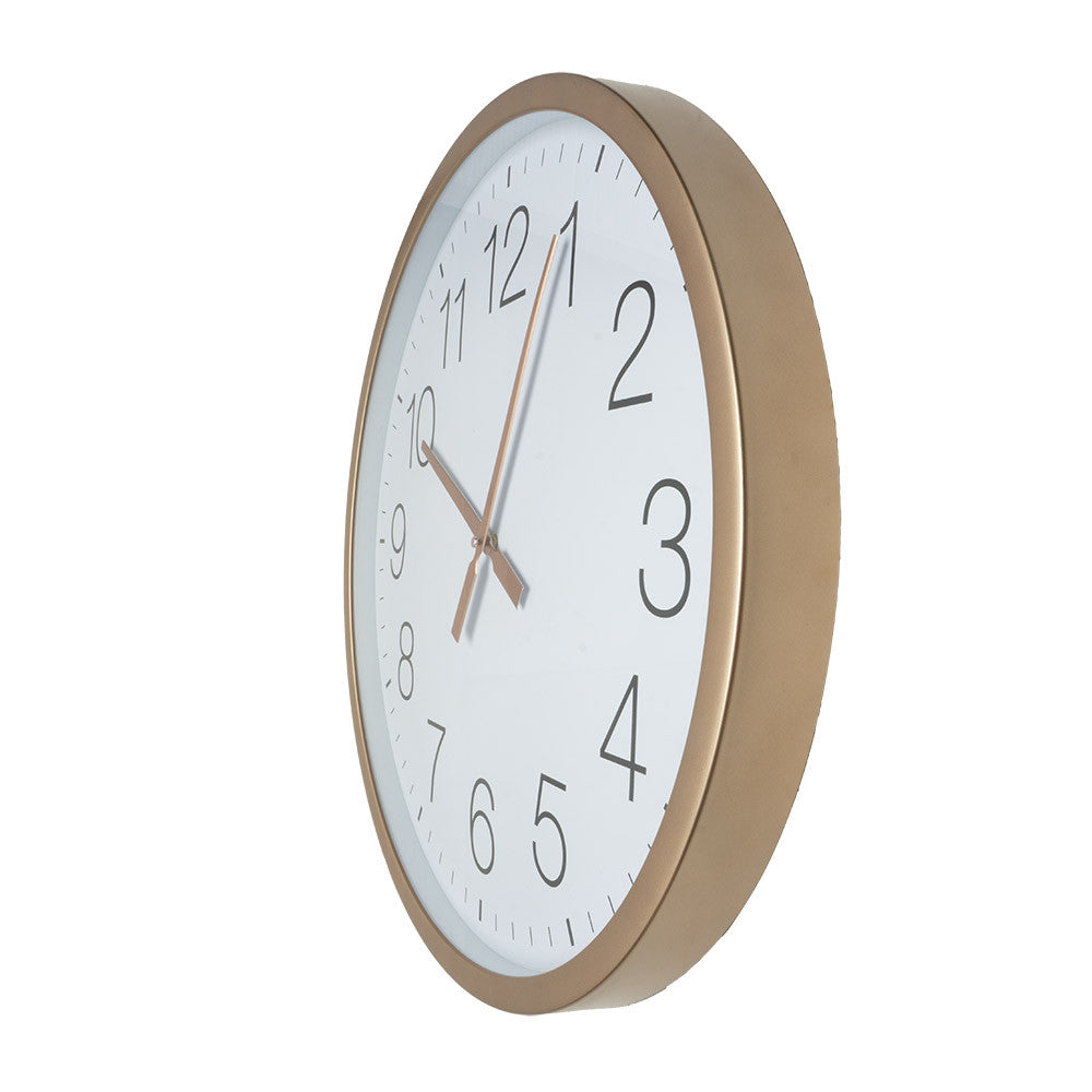Reloj Turon fabricado en Policarbonato color Blanco y Cobre