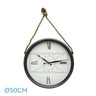 Reloj Pared Zaman Negro Fabrilamp / Abrila 192510009 estilo industrial