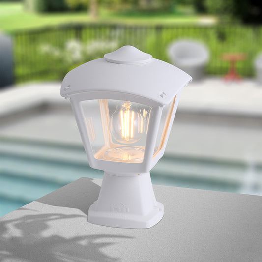 Sobremuro y Farola Exterior Roby Blanco – vista 2 · Ref. T20.114.000.WXE27