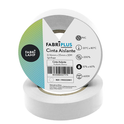 Cinta Aislante Ancha Blanca Fabrilamp / Abrila 190222001