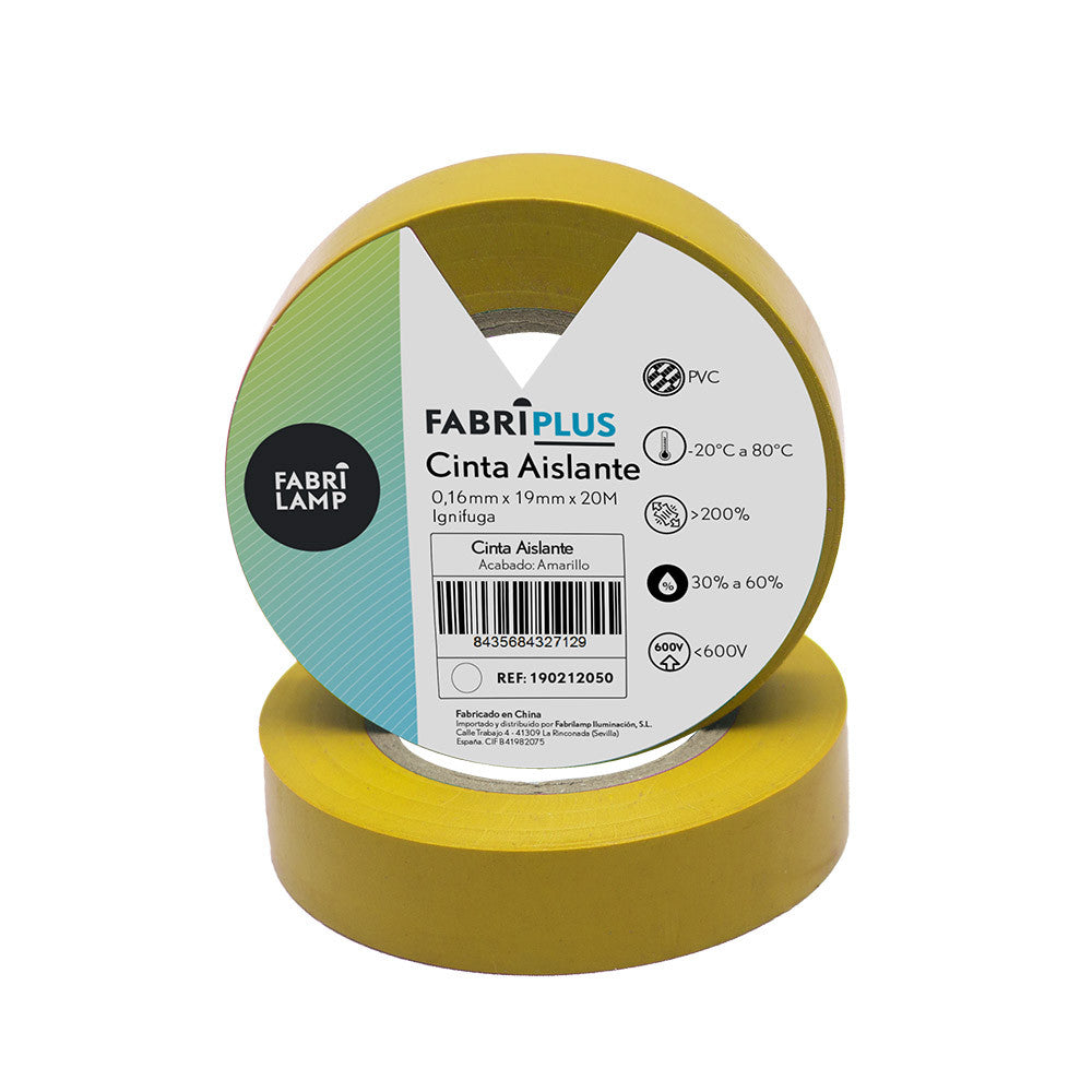 Cinta Aislante Pvc Amarilla Fabrilamp / Abrila 190212050