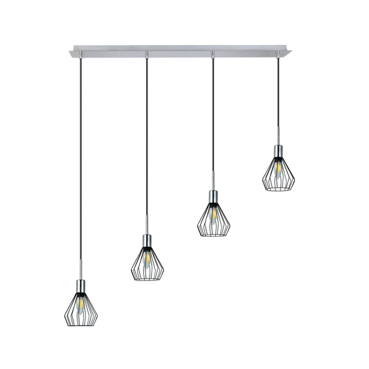 Lámpara Colgante San Petersburgo 4 Luces E14 Fabrilamp - vista principal | Fabrilamp / Abrila · Ref. 153594052