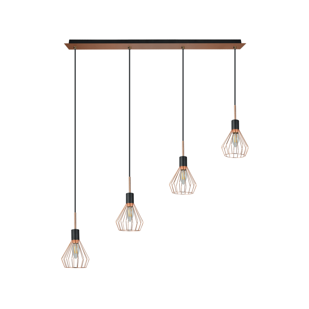 Lámpara Colgante San Petersburgo 4 Luces E14 Fabrilamp