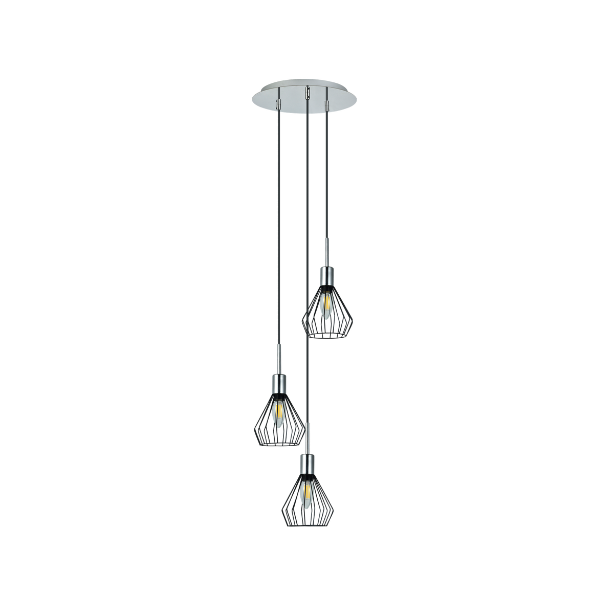 Lámpara Colgante San Petersburgo 3xE14 Fabrilamp - vista principal | Fabrilamp / Abrila · Ref. 153593052