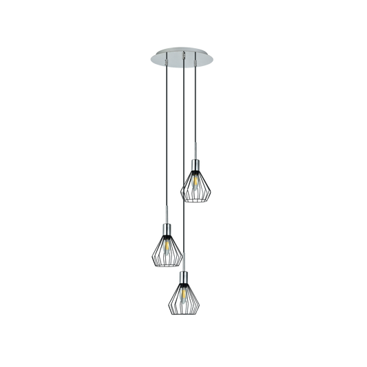 Lámpara Colgante San Petersburgo 3xE14 Fabrilamp - vista principal | Fabrilamp / Abrila · Ref. 153593052