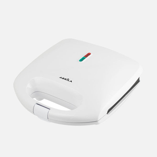 Sandwichera Mandra 750 W 2 Sandwiches Placas Antiadherentes Blanco Fabrilamp - vista principal | Fabrilamp / Abrila