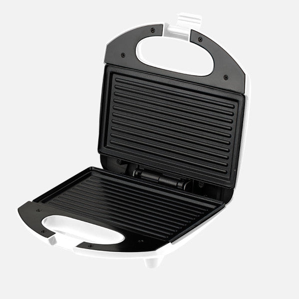 Sandwichera Rabino 750 W Blanco y Acero con Placas Grill Fabrilamp - imagen 2 | Fabrilamp / Abrila