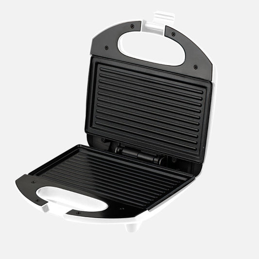 Sandwichera Rabino 750 W Blanco y Acero con Placas Grill Fabrilamp - imagen 2 | Fabrilamp / Abrila