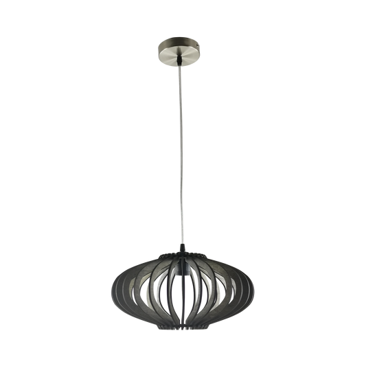 Colgante Nature Sapelli Madera Café/Transp/Níquel – vista principal · Ref. 156193502