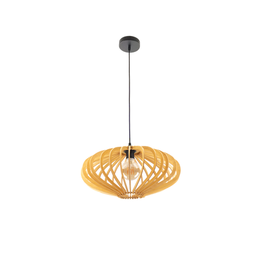 Colgante Nature Sapelli Madera Natural/Negro – vista principal · Ref. 156194515