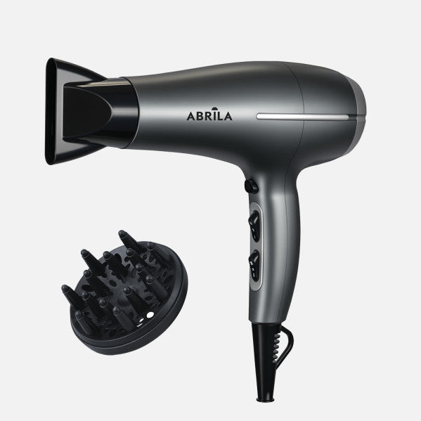 Secador de Pelo Yaqui 2200 W Sistema Iónico Gris Plata Fabrilamp - vista principal | Fabrilamp / Abrila