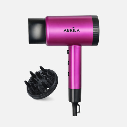 Secador de Pelo Yuman 2200 W Lila y Negro con Sistema Iónico Fabrilamp - vista principal | Fabrilamp / Abrila