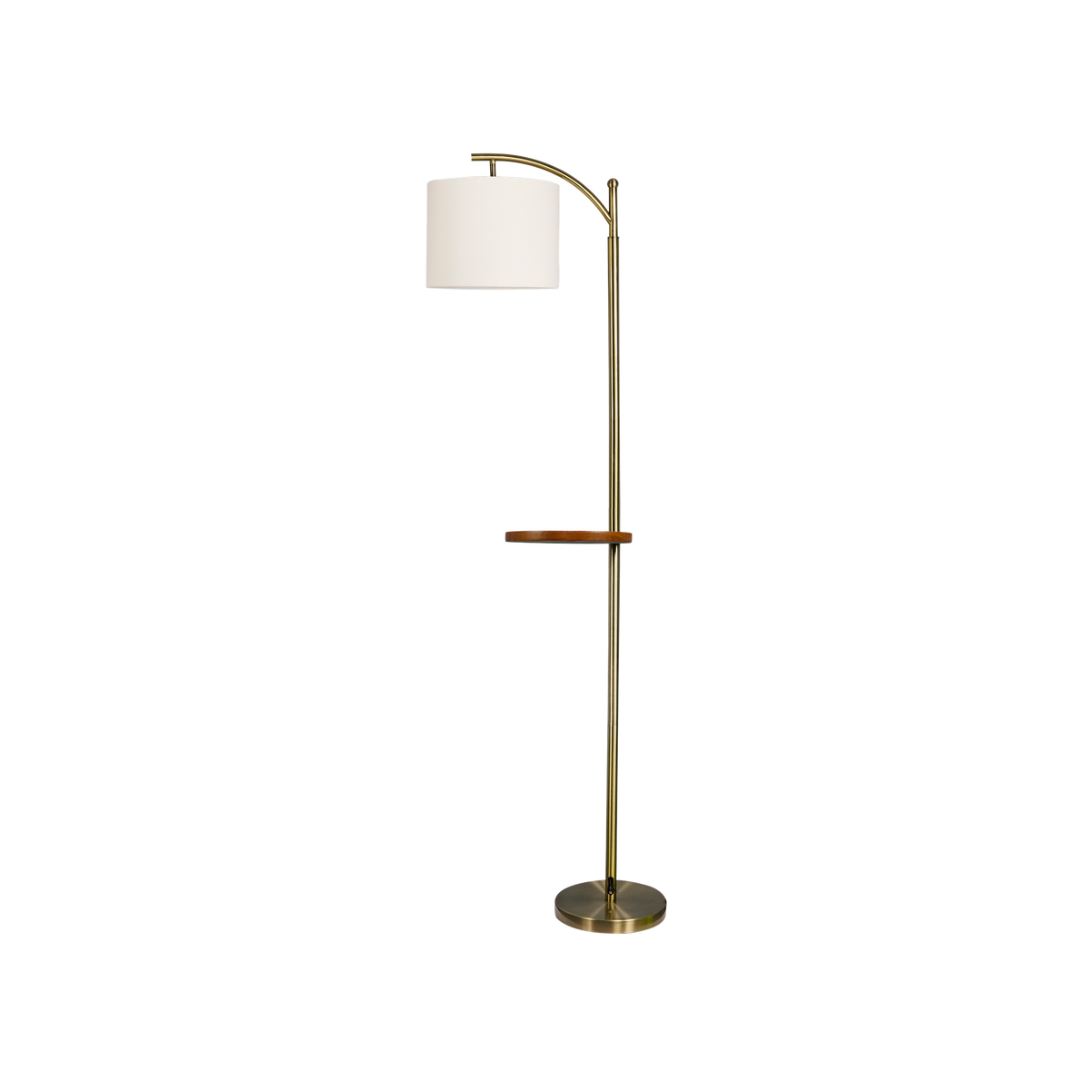 Lámpara de Pie Seda con Mesita Incorporada Fabrilamp - vista principal | Fabrilamp / Abrila · Ref. 156941014