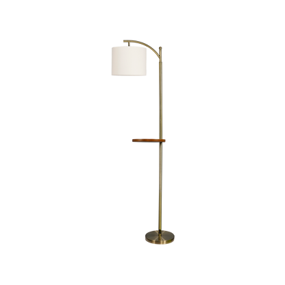 Lámpara de Pie Seda con Mesita Incorporada Fabrilamp - vista principal | Fabrilamp / Abrila · Ref. 156941014