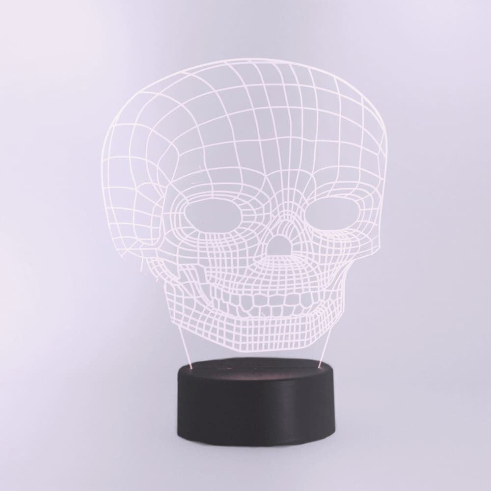 Lámpara Calavera 3D Halloween CristalRecord 05-989-01-777