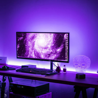 Lámpara de sobremesa con Iluminación LED RGB para ambientar