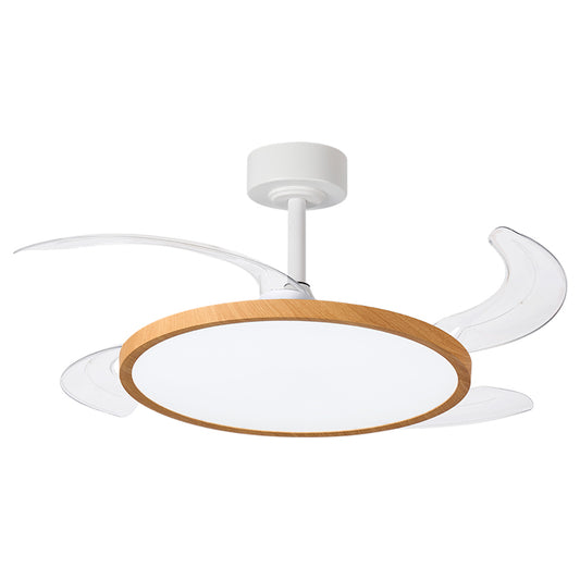 Ventilador de Techo Slim Madera Natural – vista 2 · Ref. F-1035 WO