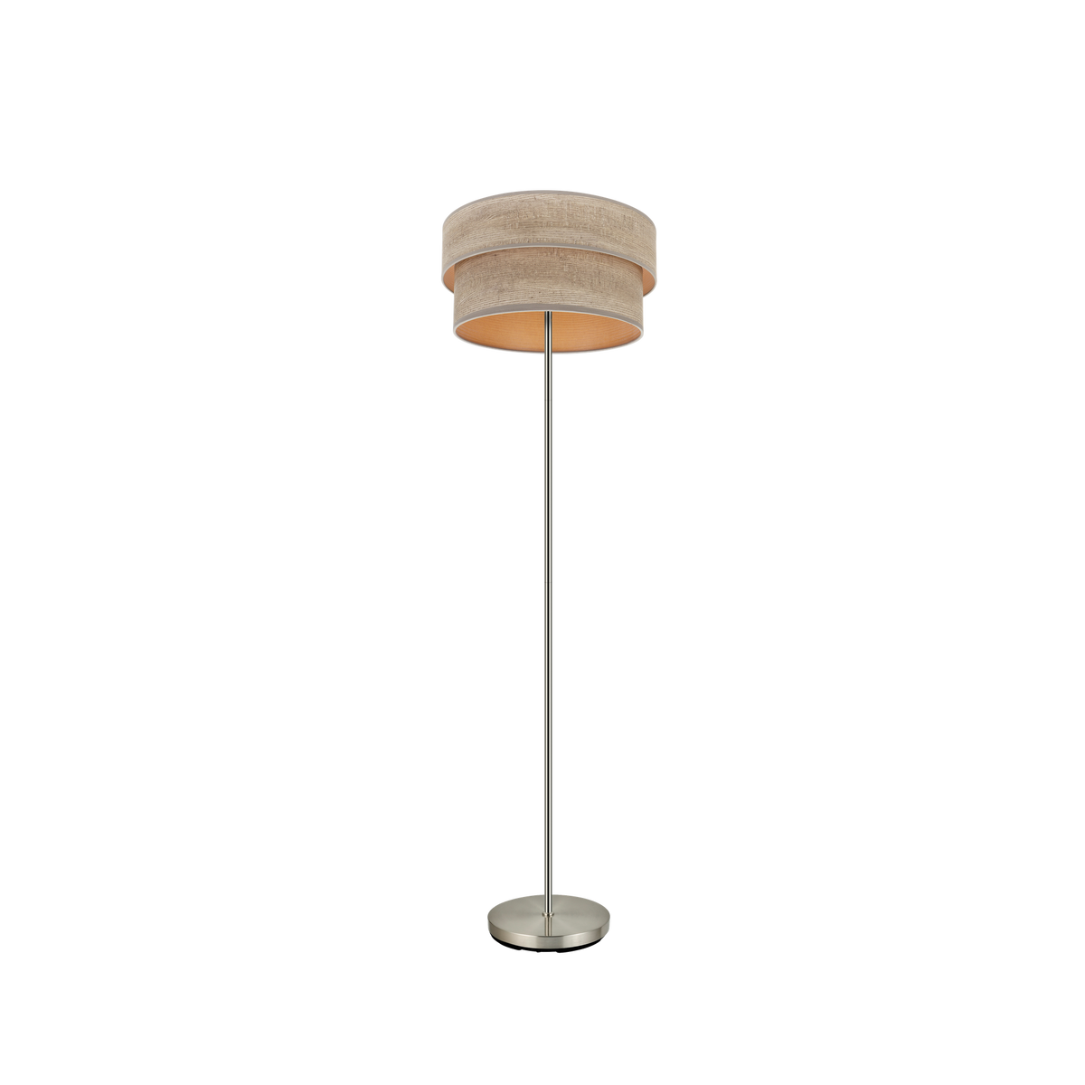 Lámpara de Pie Smile Doble Pantalla 162 cm Fabrilamp - vista principal | Fabrilamp / Abrila · Ref. 175341083
