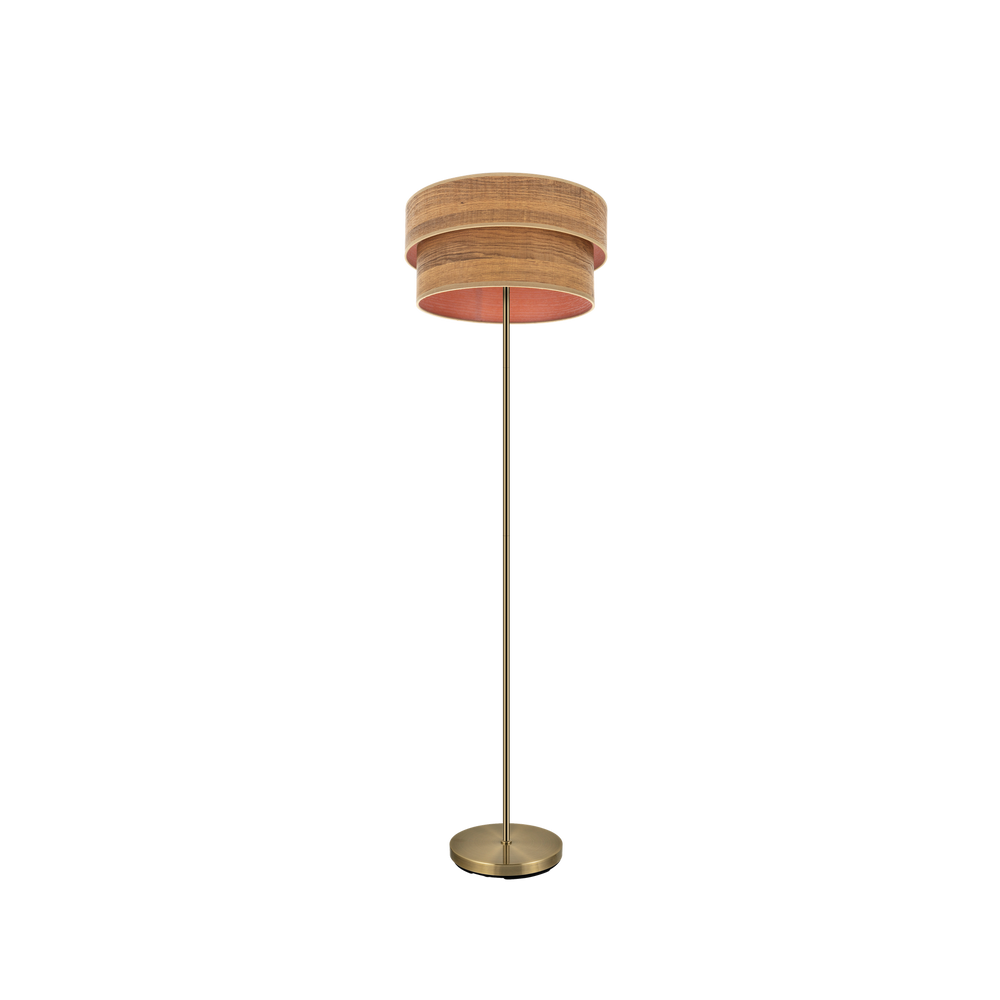Lámpara de Pie Smile Doble Pantalla 162 cm Fabrilamp